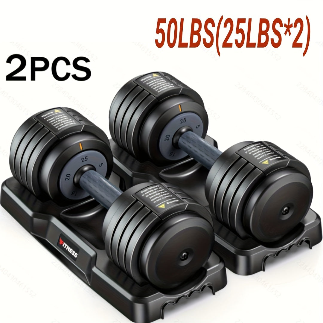 Adjustable Weights Dumbbells Set of 2 with Anti-Slip Texture Handle, 5 in 1 Free Adjustable Weights Dumbbells Barbell Set, Home Fitness Weight Set, Dumbbell, Barbell, Kettlebell, Push-Up, Home Gym Fitness Workout Equipment for Men Women