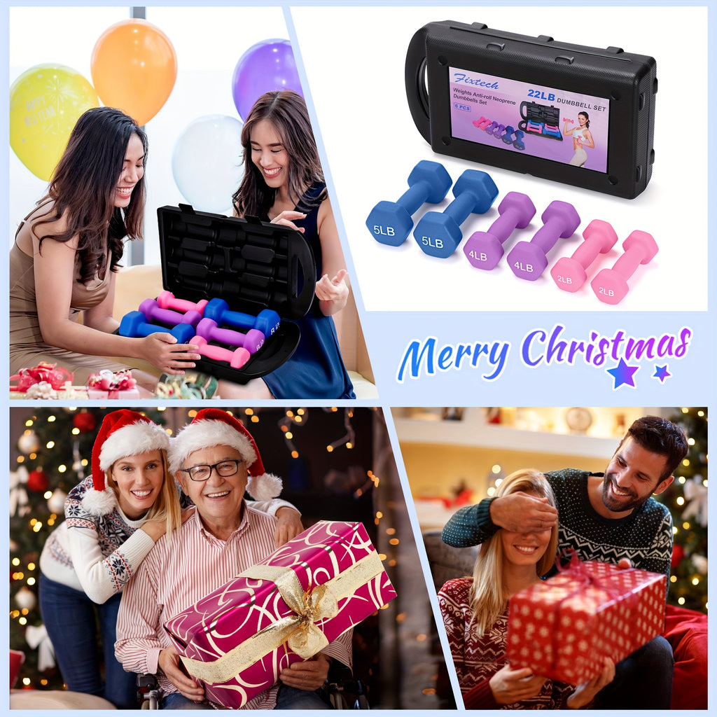 Adjustable Dumbbell Hand Weights Set Gift Box Style
