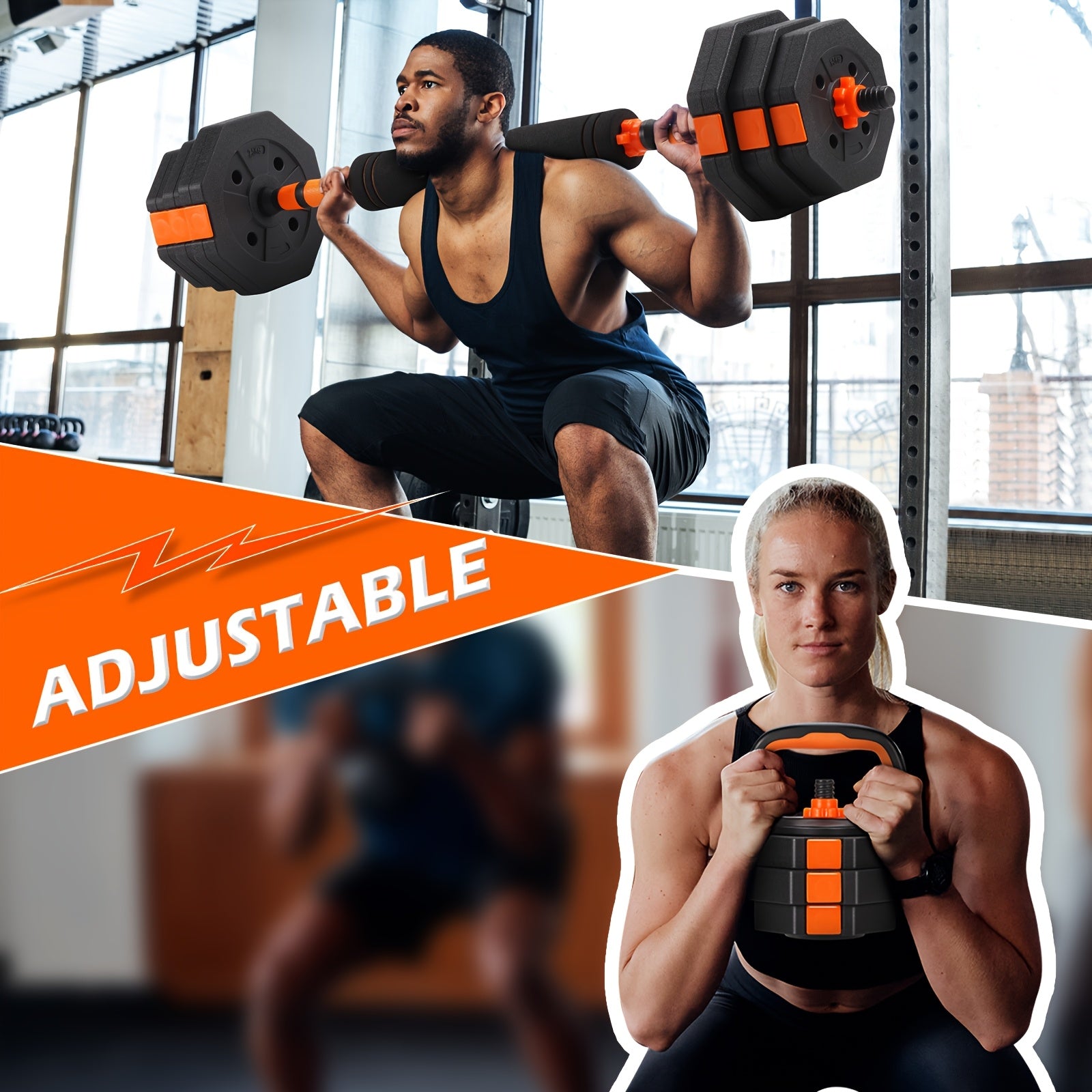 25\u002F50\u002F70Lbs Adjustable Weights Dumbbells Set, 4 In 1 Adjustable Barbell Set, Home FitnessWeight Set Gym Workout Exercise Training With Connecting Rod For Men Women