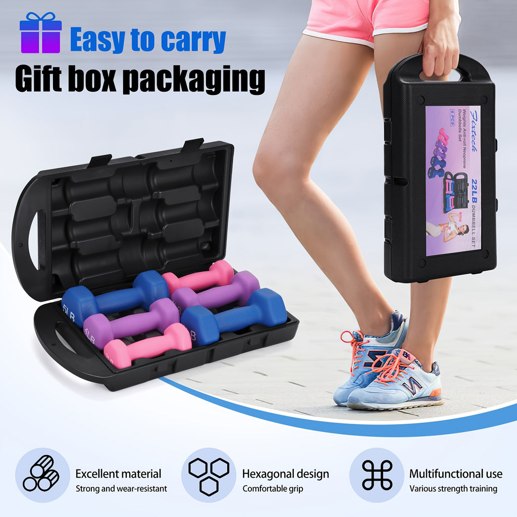 Adjustable Dumbbell Hand Weights Set Gift Box Style