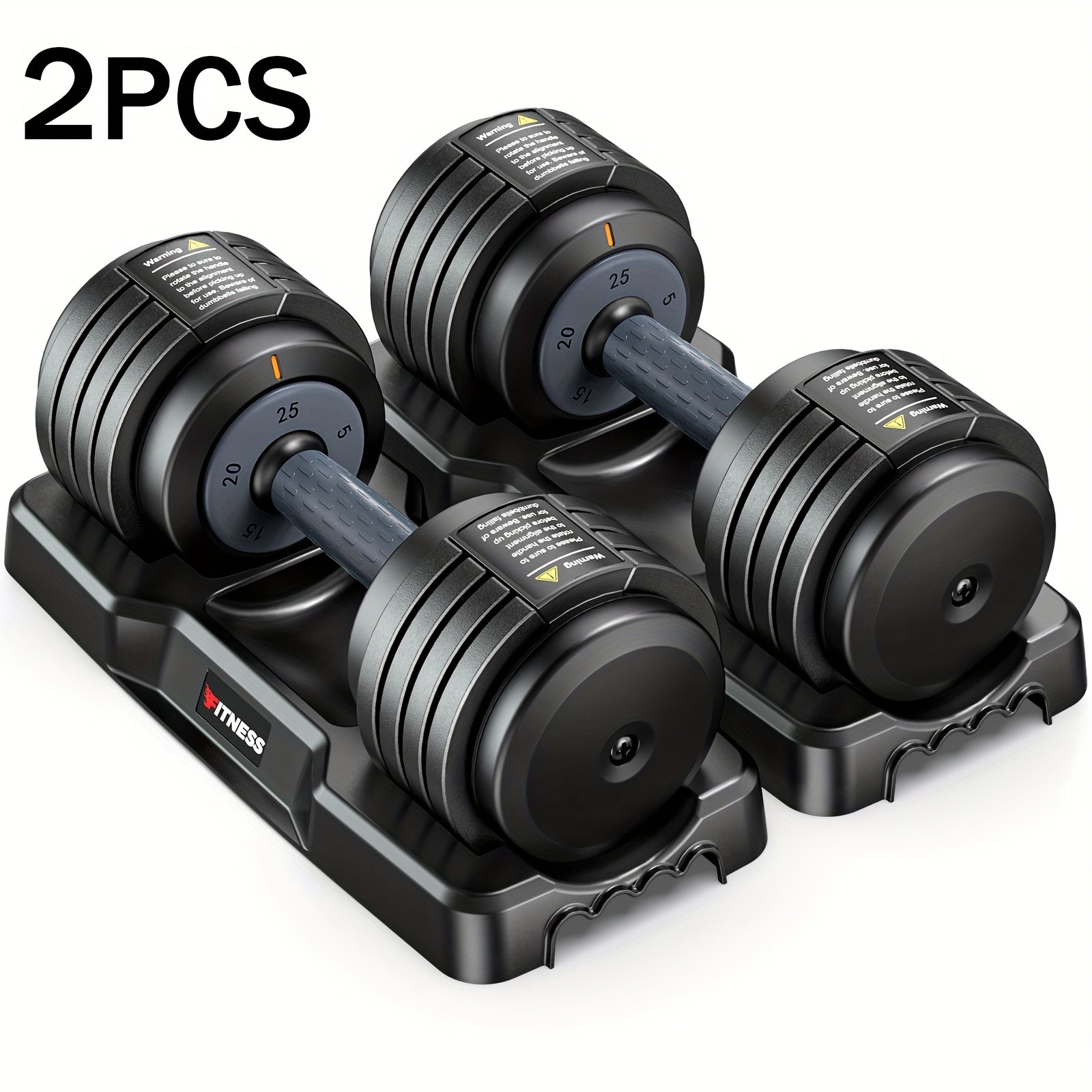 Adjustable Weights Dumbbells Set of 2 with Anti-Slip Texture Handle, 5 in 1 Free Adjustable Weights Dumbbells Barbell Set, Home Fitness Weight Set, Dumbbell, Barbell, Kettlebell, Push-Up, Home Gym Fitness Workout Equipment for Men Women