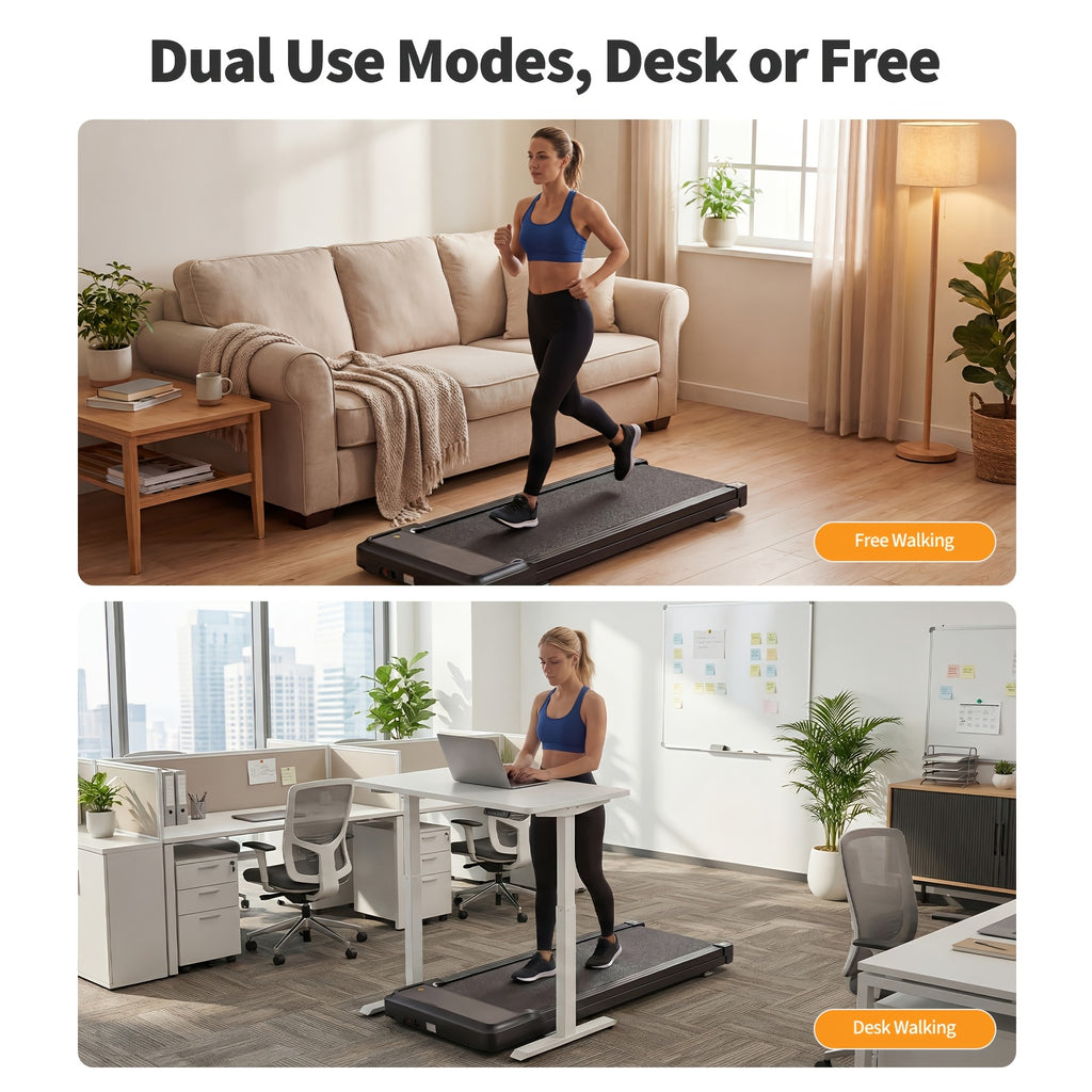 Walking Pad Treadmill for Home, Under Desk Treadmill for Small Space, Portable Design for Home Office Workouts