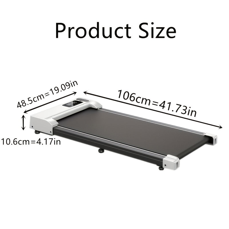 Portable Under Desk Walking Pad Treadmill, Support 2.5HP Lightweight Home Office Fitness Treadmill, 2-in-1 Walking Pad for Walking And Jogging Quiet, 265Lbs Capacity with Remote Control & LED Display, Stepping, Walking Training, Weight Loss for Women