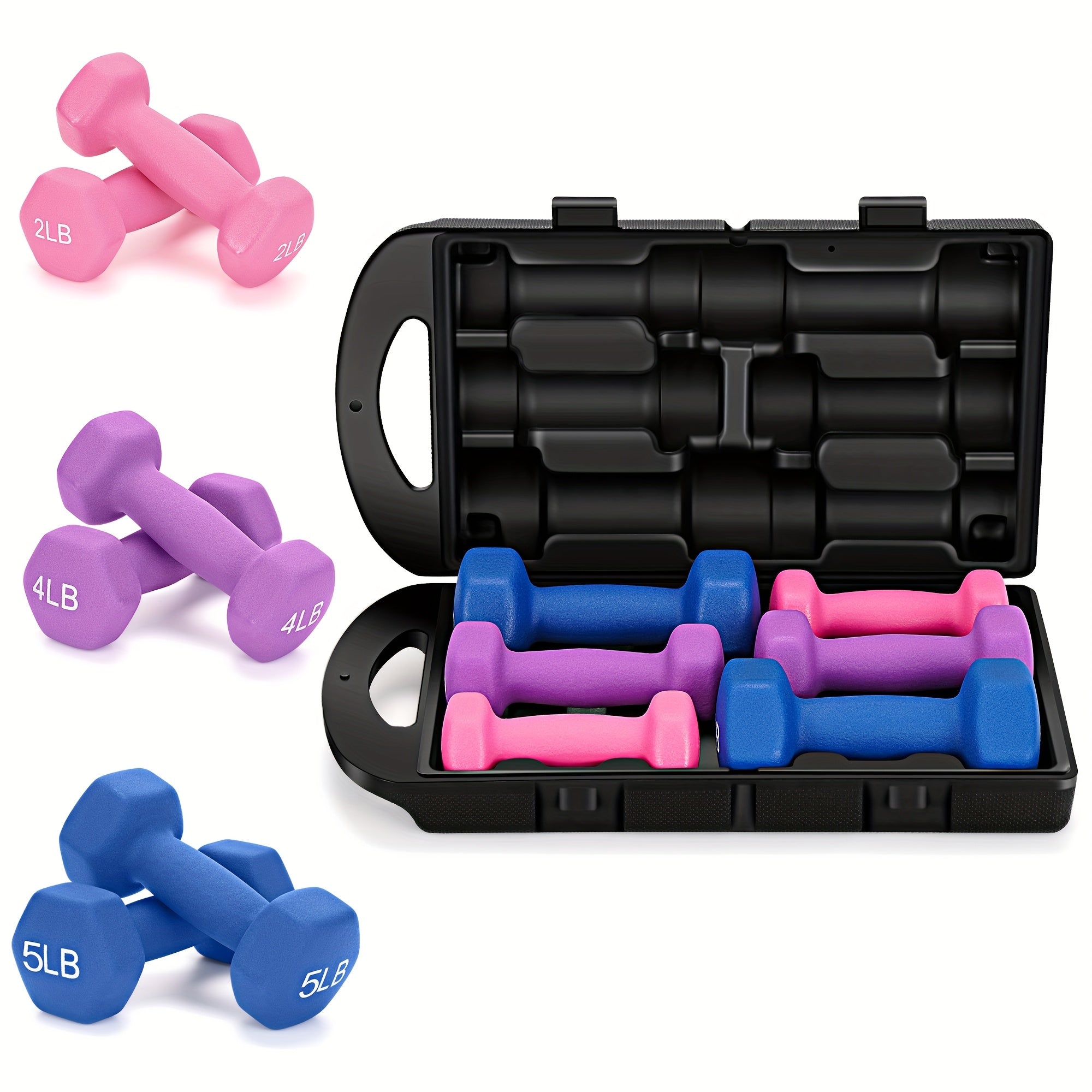 Adjustable Dumbbell Hand Weights Set Gift Box Style