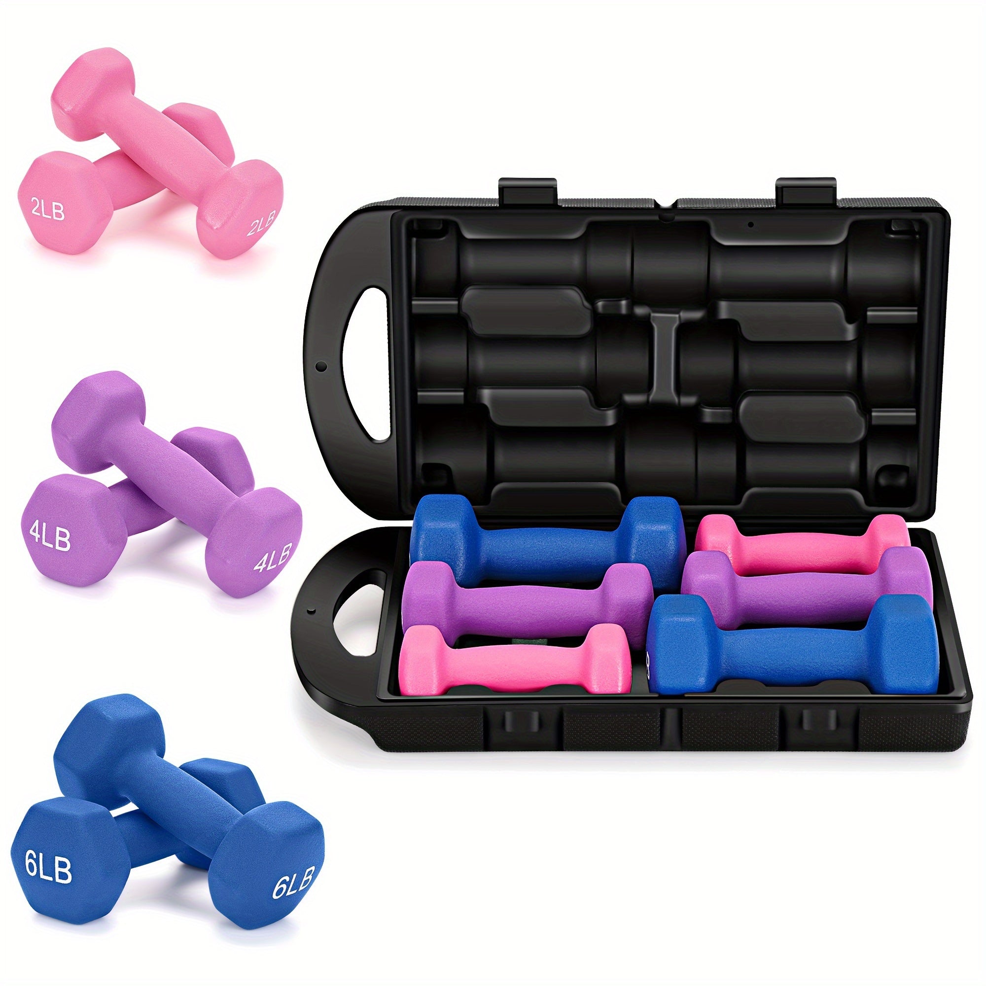 Adjustable Dumbbell Hand Weights Set Gift Box Style