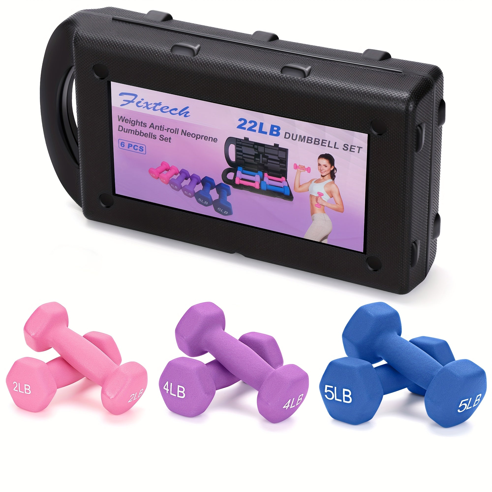 Adjustable Dumbbell Hand Weights Set Gift Box Style