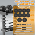70LB 2 In 1 Adjustable Dumbbell Set With Connecting Rod, Lifting Dumbbells Used As Barbell For Whole Body Workouts
