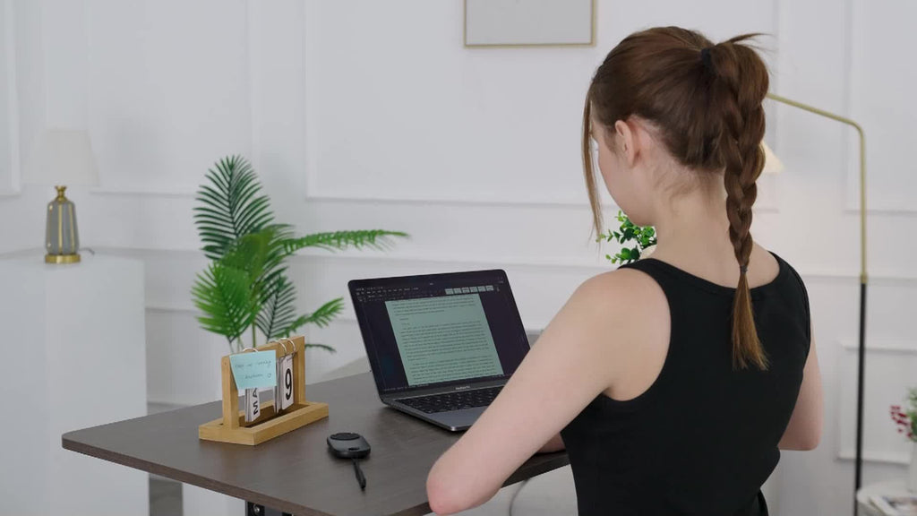 Electric Under Desk Treadmill Remote Control\u002F 2 Seconds Folding\u002F 300 Lbs Large Load Capacity Home Office Gym Silent Space Saving (Thickened Non-Slip Walking Mat)