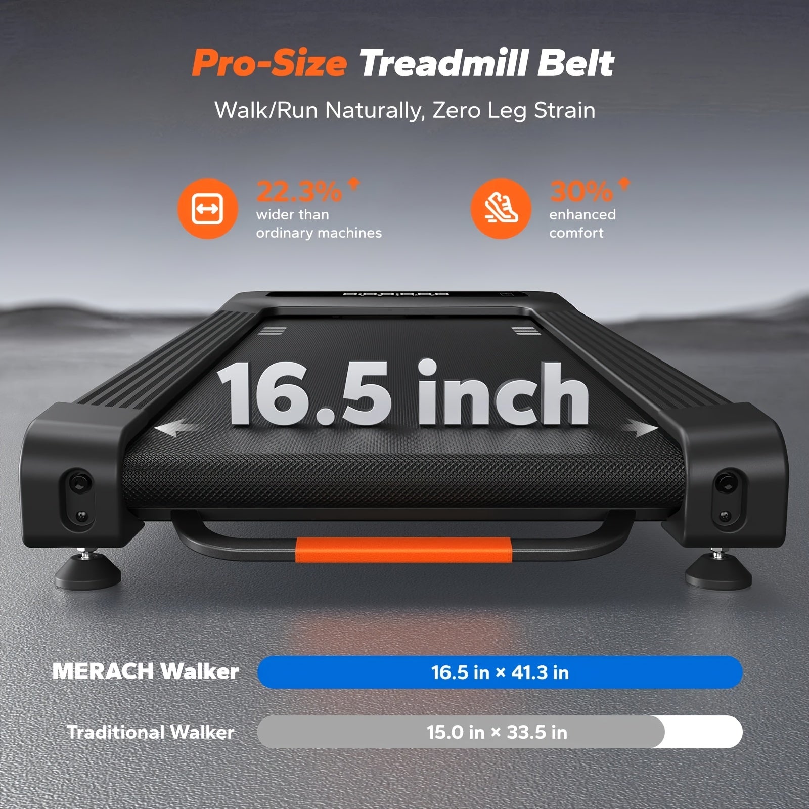 MERACH W50 Treadmill Featuring a 12% Automatic Incline, a 3.5 HP Motor Designed for Under-Desk Use, Capable of Supporting Up to 400 Lbs, Equipped with Remote Control And App Functionality