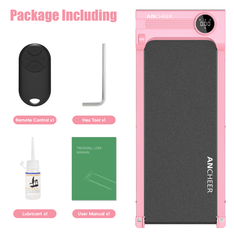 Electric Under Desk Treadmill Remote Control\u002F 2 Seconds Folding\u002F 300 Lbs Large Load Capacity Home Office Gym Silent Space Saving (Thickened Non-Slip Walking Mat)