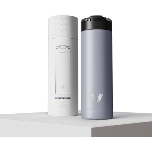 1 Maxi Stainless Steel Water Bottle 26Oz | Double Wall Vacuum Insulated, Integrated Carry Handle, Leak Proof Flip Top Lid, Lightweight, Stylish - Lilac