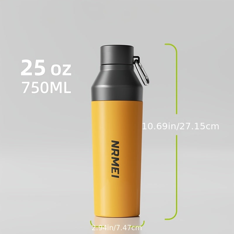 Stainless Steel Insulated Sports Water Bottle, Durable Material, One-Touch Lid, 25oz, Travel Mug - 24-Hour Hot\u002FCold Insulation, Backpack Opening Design, Includes Tea Separator, Ideal for Outdoor, Camping, And Hiking Water Bottle, Sports Water Bottle