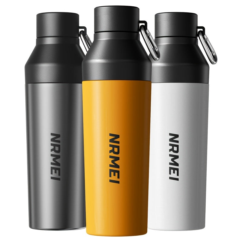 Stainless Steel Insulated Sports Water Bottle, Durable Material, One-Touch Lid, 25oz, Travel Mug - 24-Hour Hot\u002FCold Insulation, Backpack Opening Design, Includes Tea Separator, Ideal for Outdoor, Camping, And Hiking Water Bottle, Sports Water Bottle