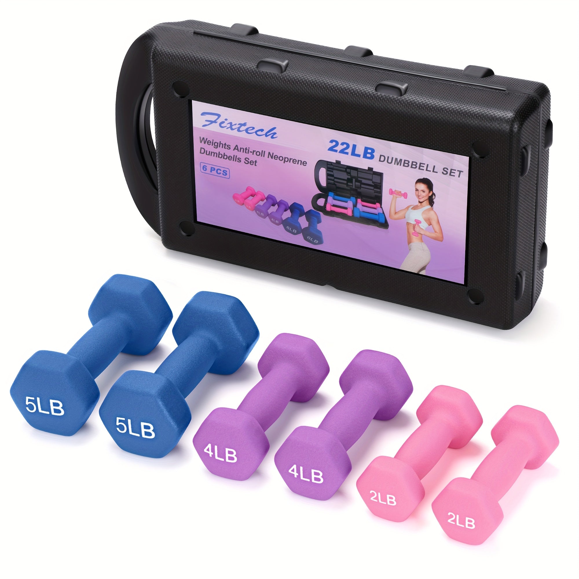 Adjustable Dumbbell Hand Weights Set Gift Box Style