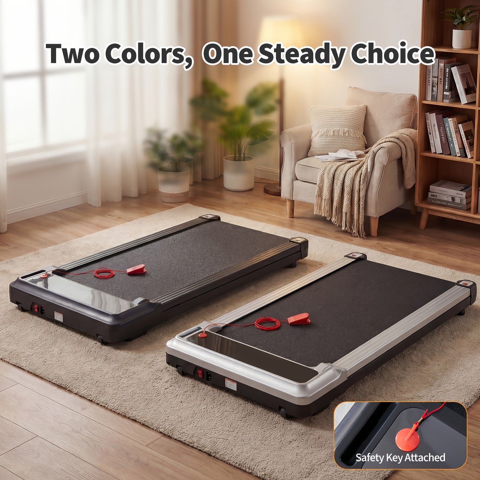 Walking Pad Treadmill for Home, Under Desk Treadmill for Small Space, Portable Design for Home Office Workouts