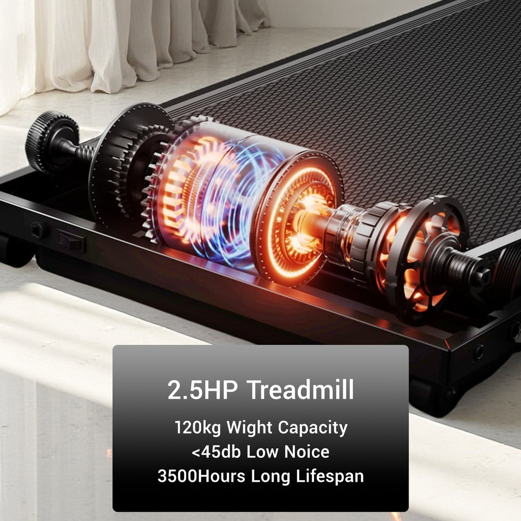 4-in-1 Treadmill with 6% Incline, Portable Treadmills for Home with Handle, Foldable Treadmills for Home and Office, 300 Lbs Weight Capacity, Three Touch Screen