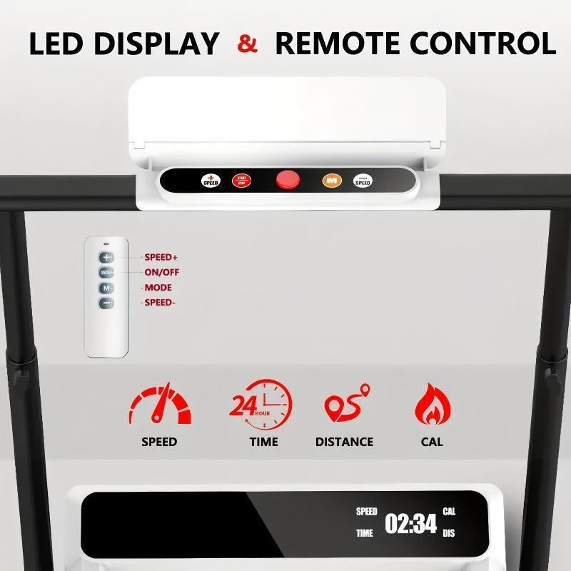 Walking Pad 4In 1 for Walking And Jogging, Under Desk Treadmill for Home Office, Portable Walking Pad Treadmill Under Desk, Desk Treadmill with LED Display, Treadmill Walking Pad, Treadmill Machine, Treadmill with Incline, Without Battery