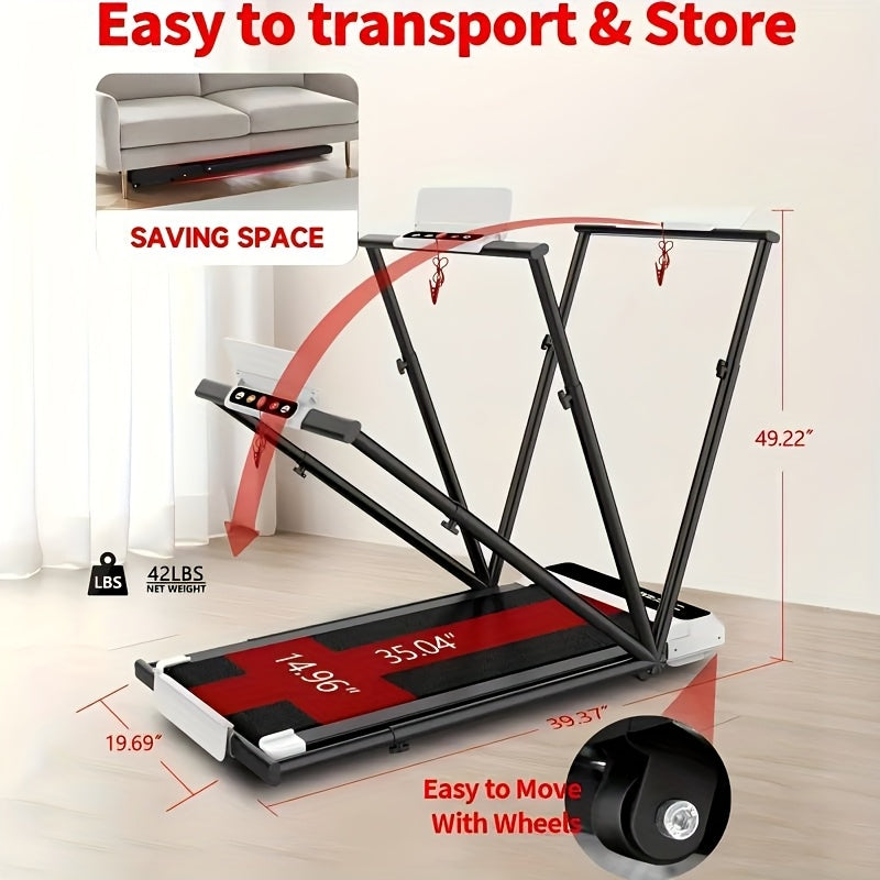 Walking Pad 4In 1 for Walking And Jogging, Under Desk Treadmill for Home Office, Portable Walking Pad Treadmill Under Desk, Desk Treadmill with LED Display, Treadmill Walking Pad, Treadmill Machine, Treadmill with Incline, Without Battery