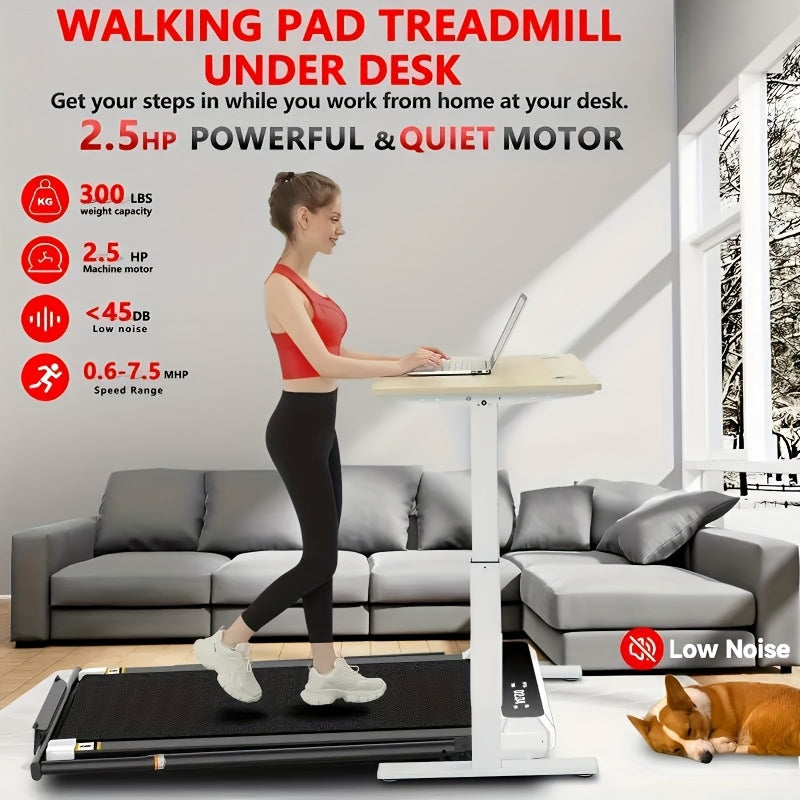 Walking Pad 4In 1 for Walking And Jogging, Under Desk Treadmill for Home Office, Portable Walking Pad Treadmill Under Desk, Desk Treadmill with LED Display, Treadmill Walking Pad, Treadmill Machine, Treadmill with Incline, Without Battery